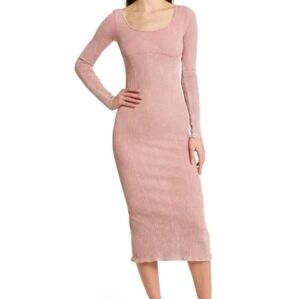 BDG Urban Outfitters Callie Long Sleeve Bodycon Midi Dress Medium
